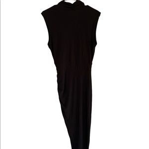 Black dress fits like size medium